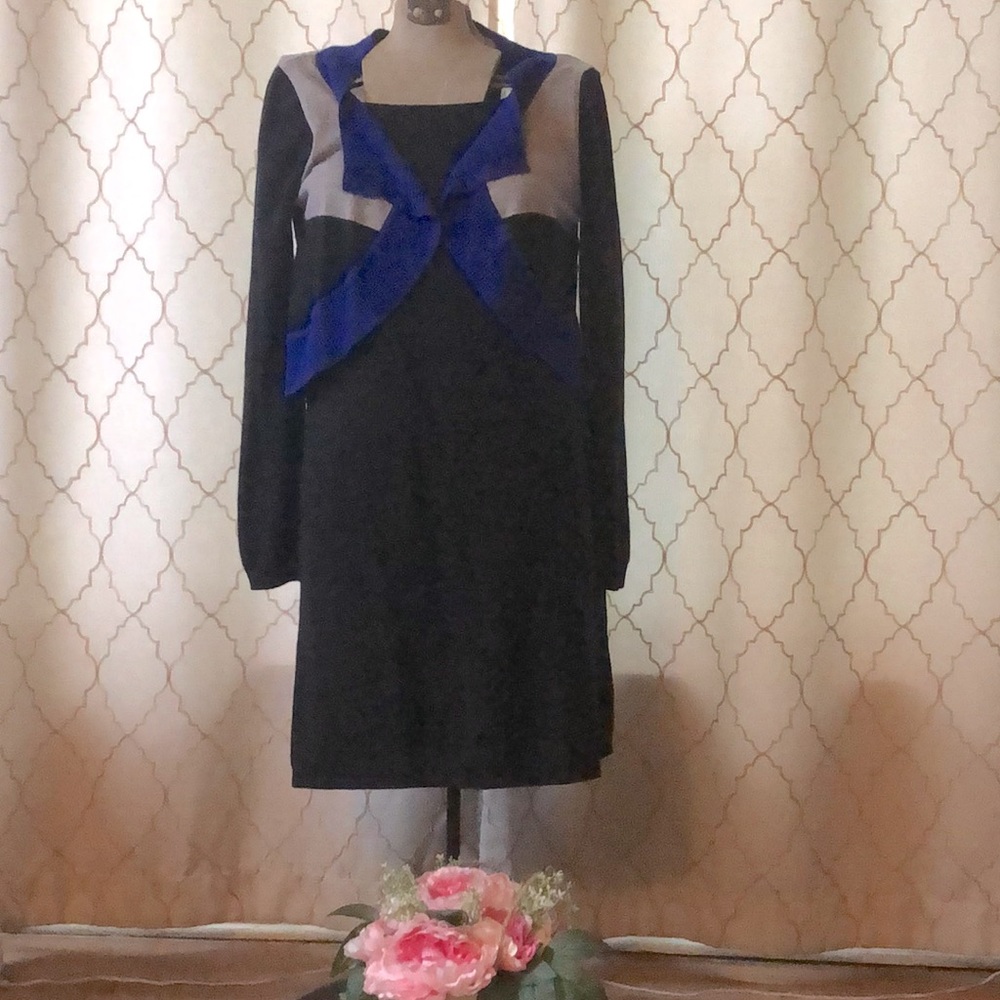 Jacketed sweater dress